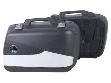 Plastové boční kufry Hepco & Becker Junior Flash 40, stříbrné