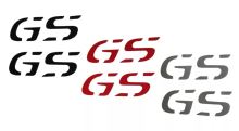 Samolepka GS pro BMW R1200 GS/Adventure, červená