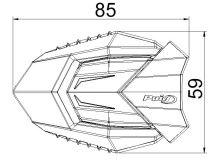 Padací protektor PUIG R19 20293N, BMW F900 R (1)