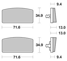 Brzdové destičky přední Brembo 07GR5915, BMW R2V (1)