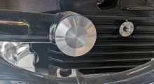 Záslepka rámu BMW R12, R12 NineT, R12 G/S, stříbrná