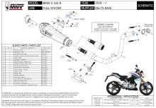 Koncovka výfuku MIVV DELTA RACE B.032.LDRB Černá ocel, BMW G310 R (4)