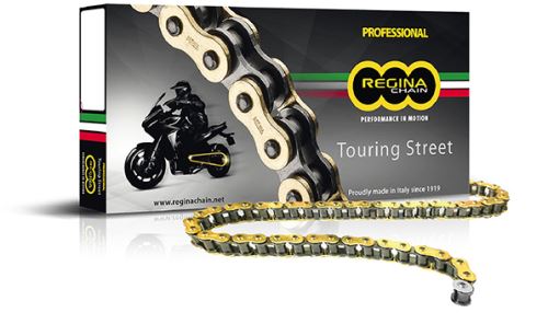 Řetěz REGINA 525 ZRT Touring Street, 116 článků, BMW F650 GS TWIN, F700 GS, F800 GS/A, zlatý