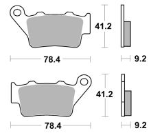 Brzdové destičky zadní Brembo 07082, BMW C400 GT, X, C1 (1)