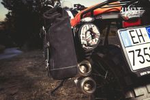 Plátěné boční brašny Unitgarage s nosičem BMW R NineT (4)