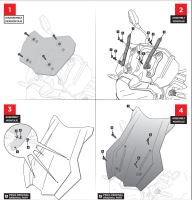 Plexi PUIG 9770 Touring plus, BMW F750 GS, F800 GS (2)