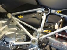 Sada záslepek rámu BMW R1200 LC, R1250 GS/A, R, RS (2)