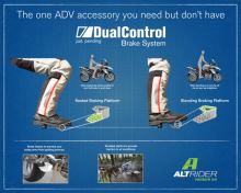 Zvýšení a rozšíření brzdového pedálu AltRider DualControl, Honda XL750 Transalp, CRF300L (5)