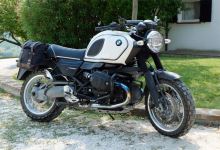 Plátěná boční brašna Unitgarage s nosičem BMW R1200 R, pravá (3)