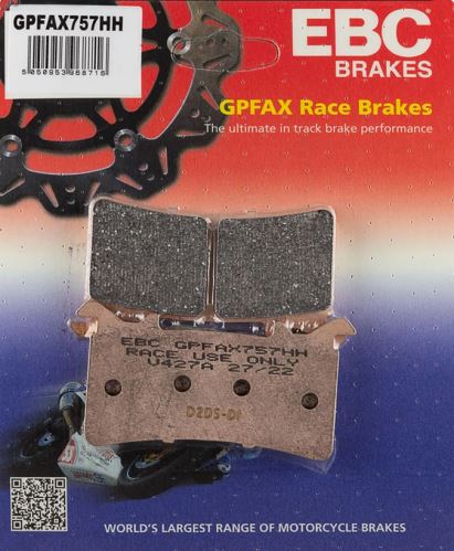 Brzdové destičky EBC GPFAX757HH přední BMW S1000 RR, M1000
