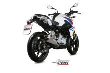 Koncovka výfuku MIVV DELTA RACE B.032.LDRX Stainless Steel / Carbon cap BMW G310 R (2)