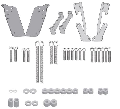 Nosič horního kufru (topcasu) bez plotny Givi pro BMW F750 GS, F850 GS, F800 GS