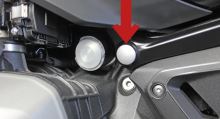 Záslepka rámu BMW R1300, stříbrná