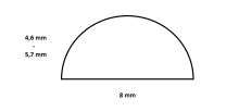 Ventilová podložka "polokoule" 4,6 - 5,7 mm (1)