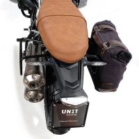 Plátěná boční brašna Unitgarage s nosičem BMW R NineT (2)