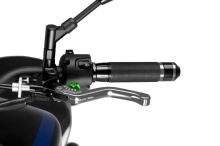 Spojková páčka PUIG 3.0 krátká, stříbrná/zelená