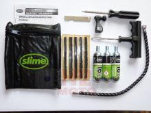 Opravná sada bezdušové pneu Slime s bombičkami Co2 (1)