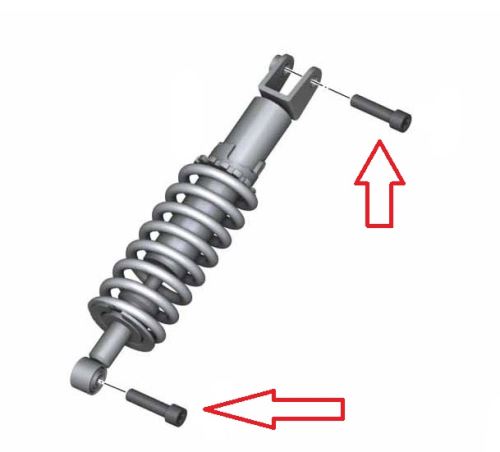 Šroub zadního tlumiče M12x45-8.8